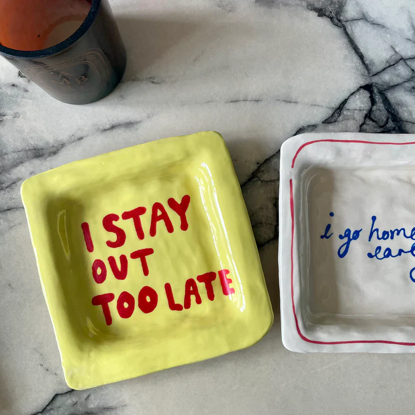 Keramieken schaaltje: I stay out too late - Image 3